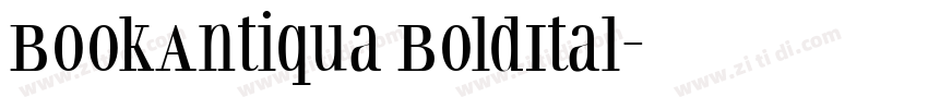 BookAntiqua BoldItal字体转换